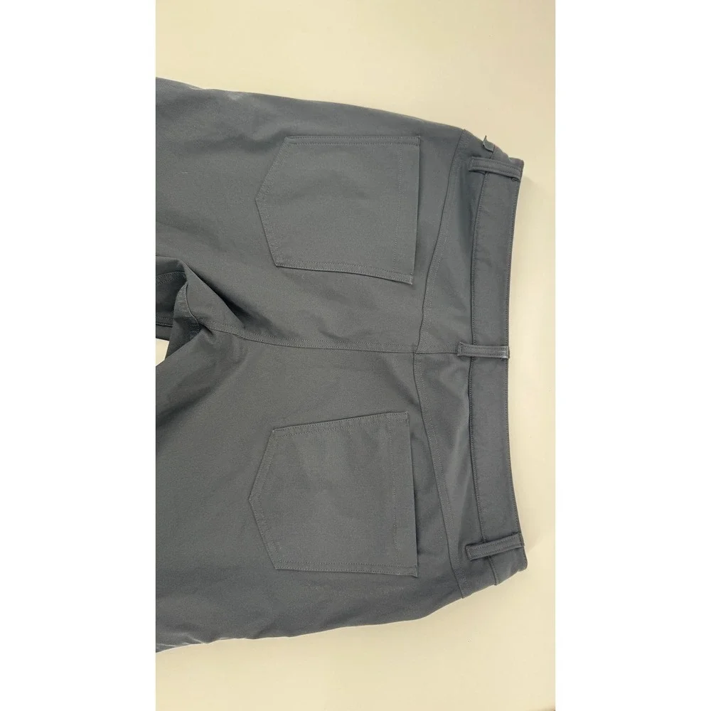 Lululemon Commission Pants Mens 34 Charcoal Gray 5-Pocket Technical Commuter